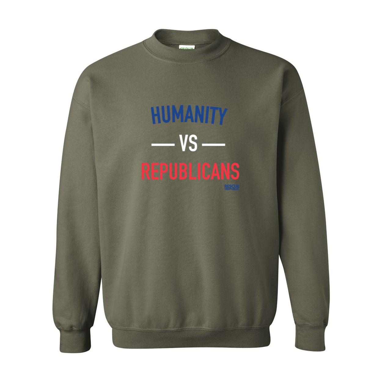 Humanity VS Republicans Crewneck Sweatshirt