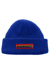Humantiy Pride Bar Patch Classic Rollup Fisherman Knit Beanie